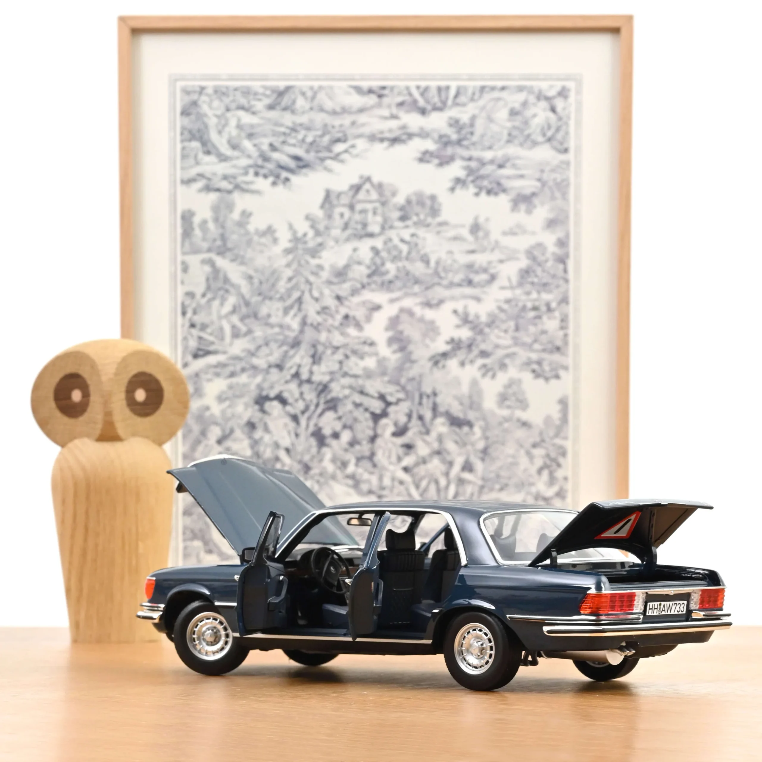 NOREV Mercedes-Benz 350 SEL 1979 Hansa Mavisi - Görsel 2