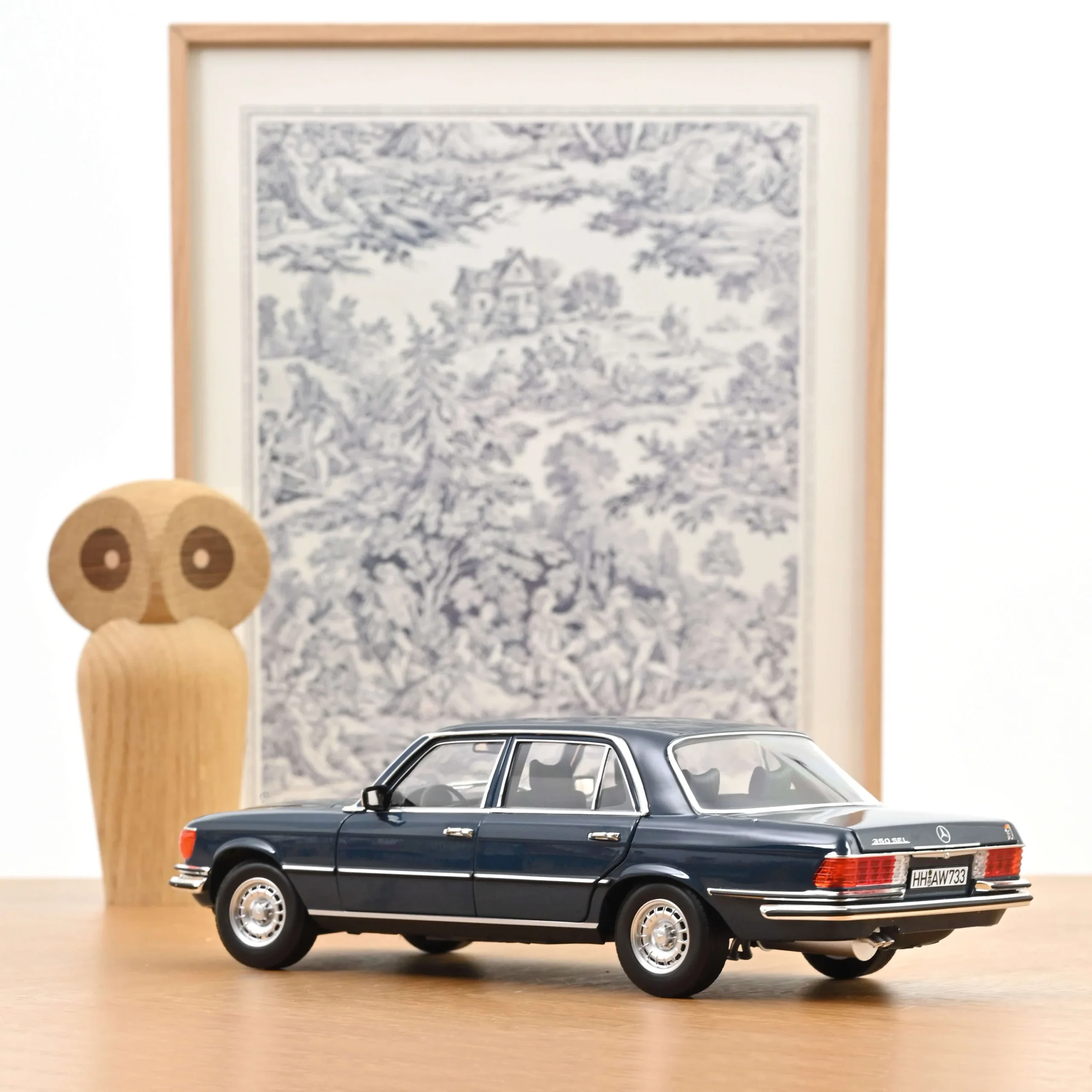 NOREV Mercedes-Benz 350 SEL 1979 Hansa Mavisi - Görsel 3