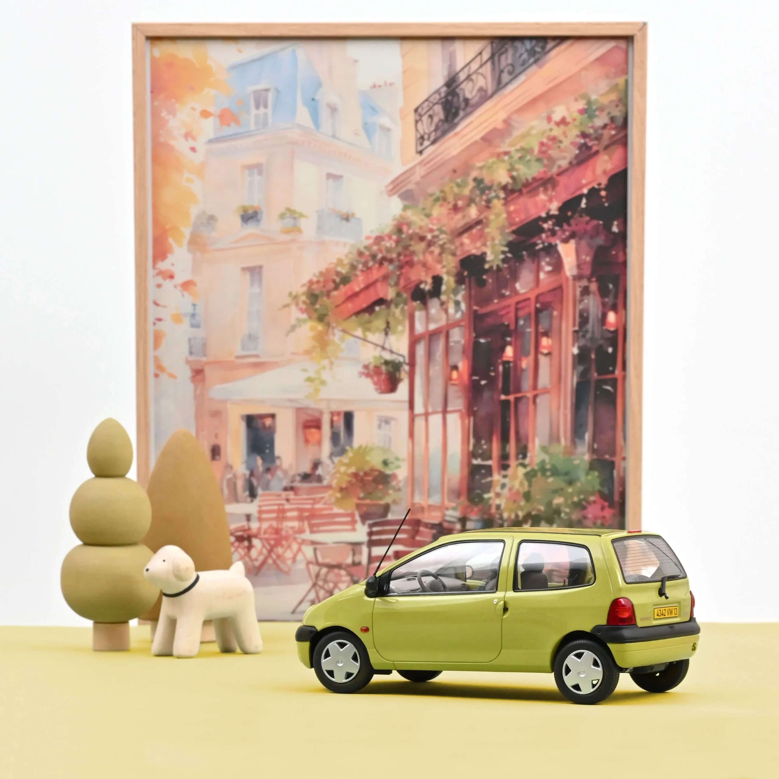 NOREV Renault Twingo 1998 Anis Yellow 1:18 - Görsel 2