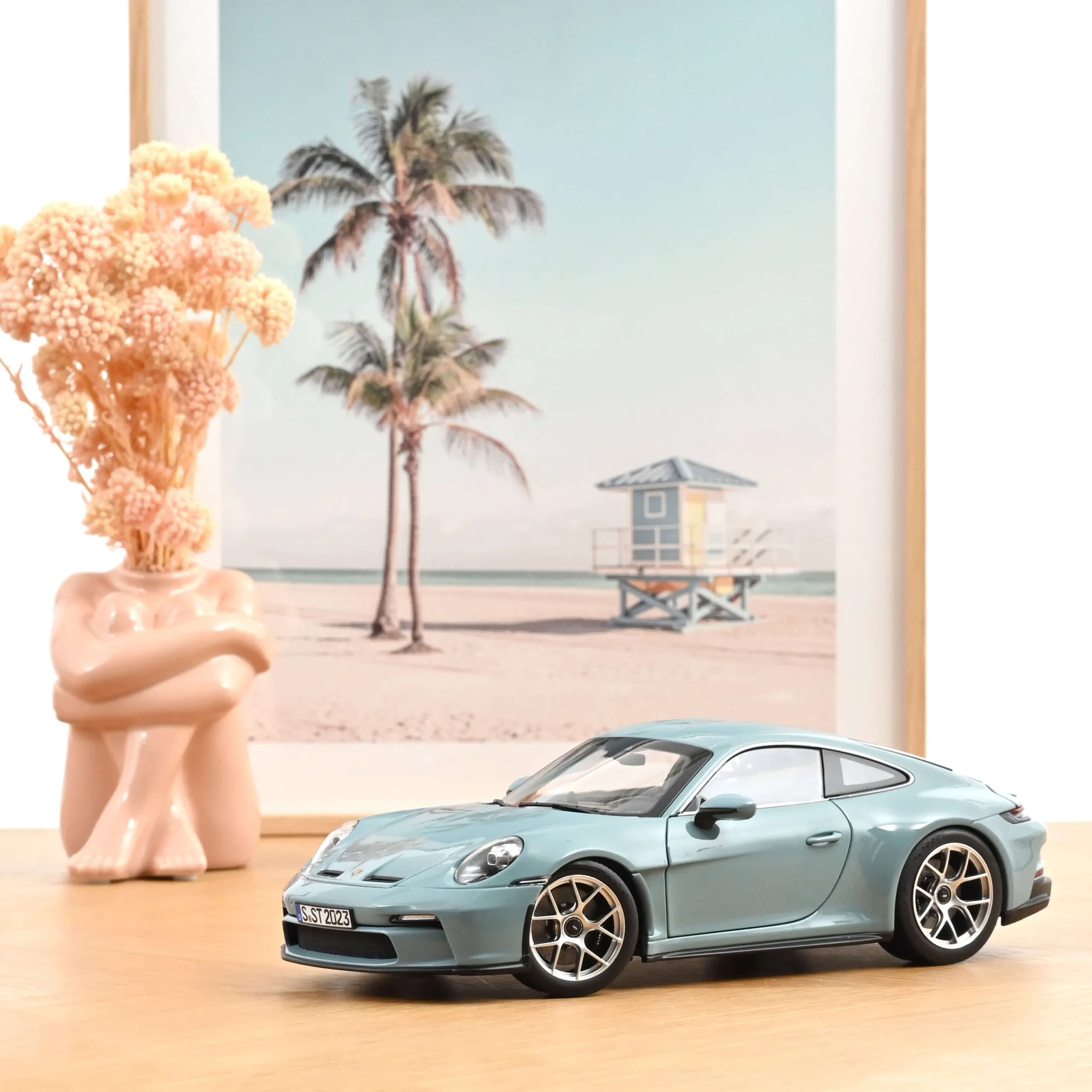NOREV Porsche 911 S/T 2023 Bleu Meissen 1/18