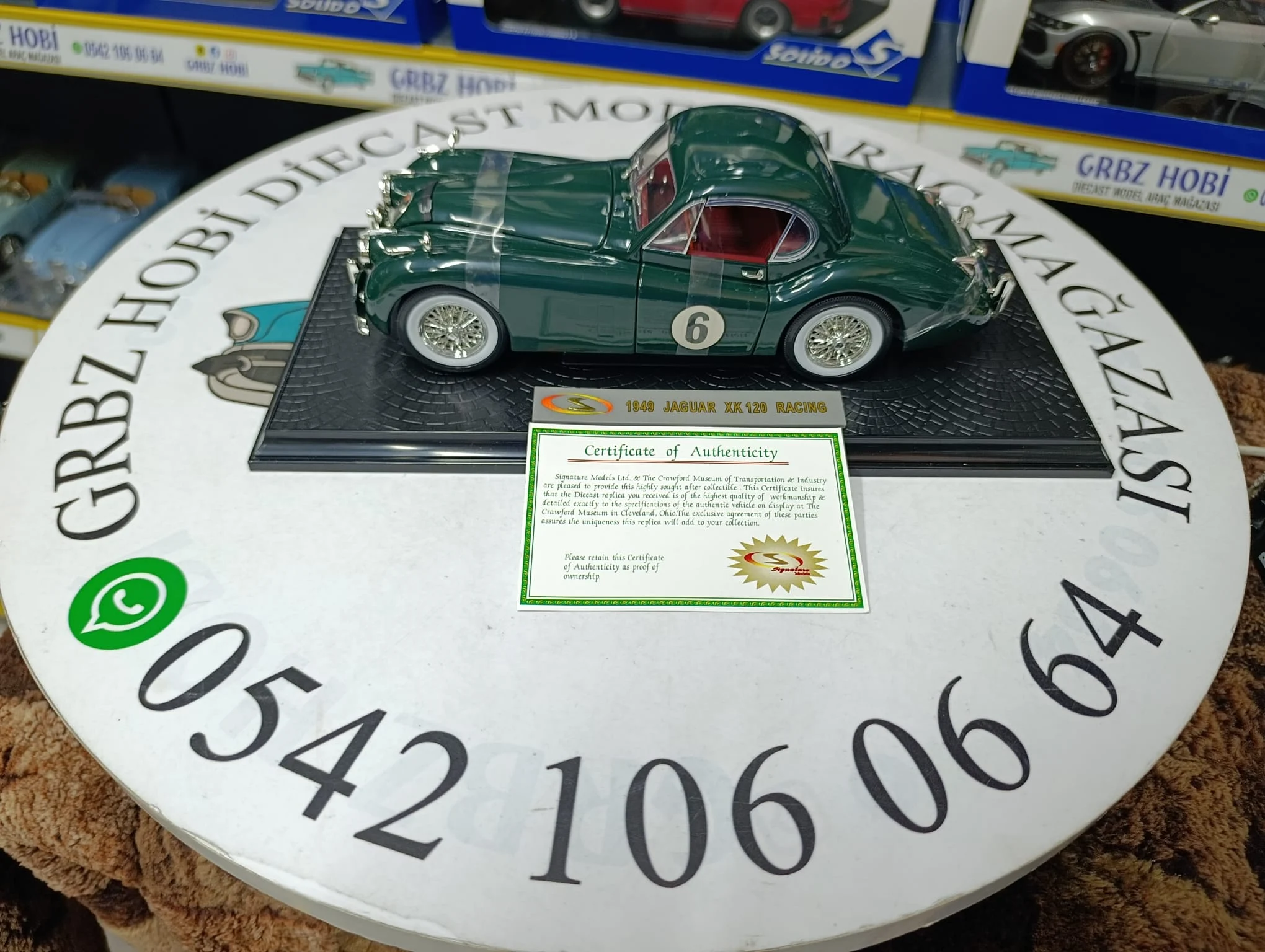 SİGNATURE JAGUAR XK 120 RACİNG 1949