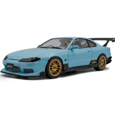 SOLIDO Nissan Silvia (S15) Spec-R Aero SOLIDO WORKS – BABY BLUE – 1999