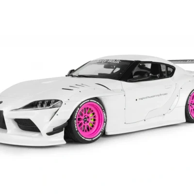 SOLIDO Toyota GR Supra LIBERTY WALK BODY KIT – WHITE PINK – 2025