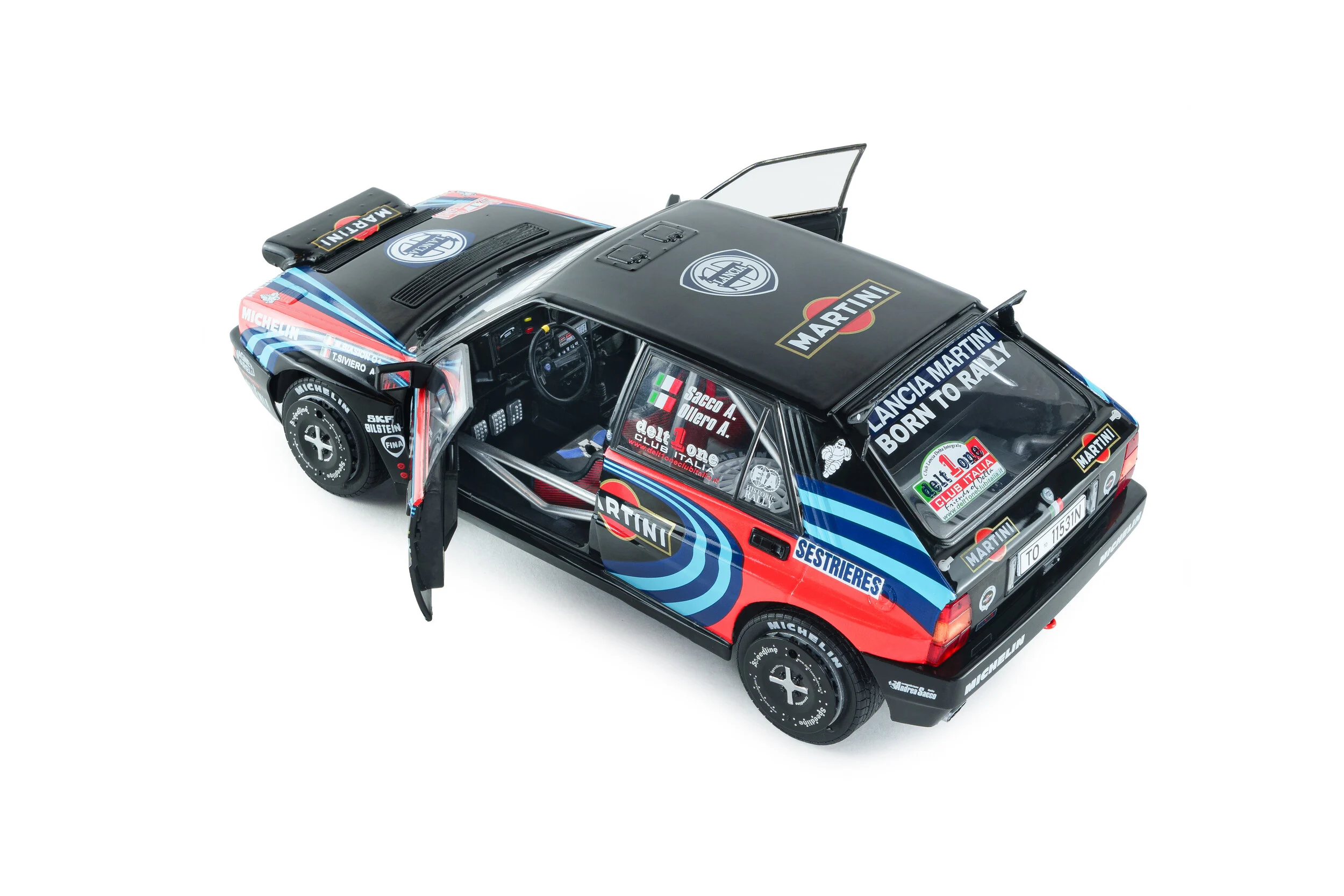 SOLİDO 1/18 Lancia Delta HF Integrale TRIBUTE TO BIASON – Rallye Montecarlo – 1990 – A.SACCO - Görsel 11